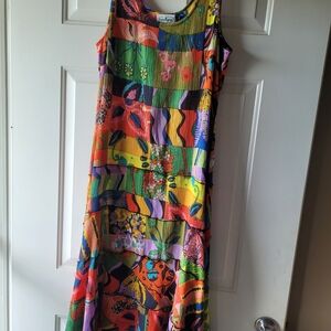 Patchington Multicolor Abstract Maxi Dress